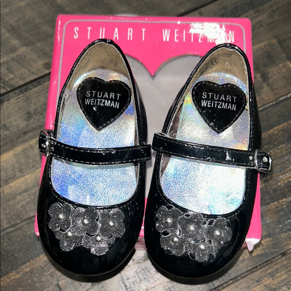 Stuart Weitzman Black Kids Shoes Sz 4 kids